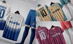 Futbol Formalar ve Kumaşın Mat Dokusundaki Renk Derinliği